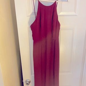 After Six size 8 (but fits more like a 6) burgundy floor length dress!